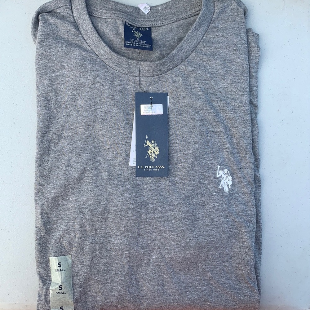 Short sleeve gray polo size small
